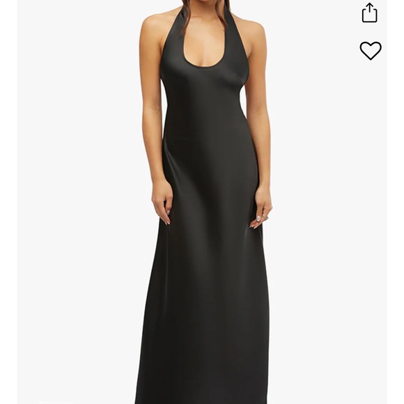 Halter Scoop Silk Maxi dress WeWoreWhat - Picture 1 of 5